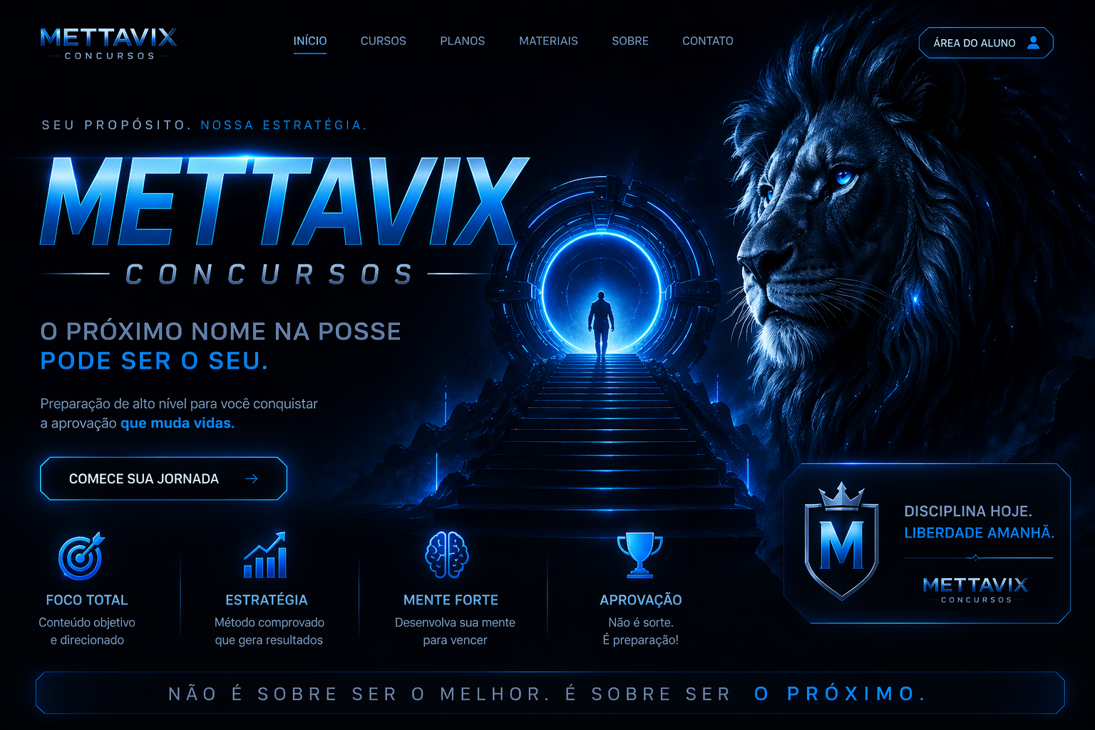 MettaVix Concursos — preparação de alto nível para conquistar sua aprovação